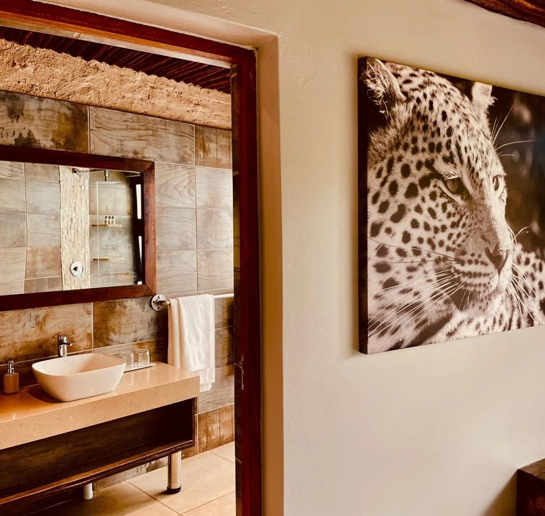 Bathroom detail with vessel sink