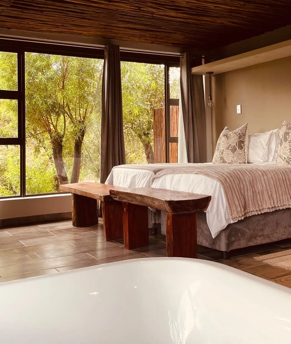 Bush bedroom with panoramic windows